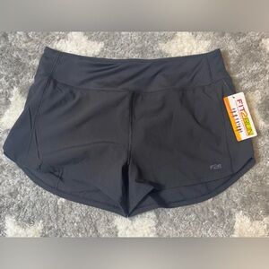 FIT2RUN Women’s Athletic Running Shorts Black Size Medium NWT